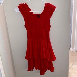 Red Fashion Nova Romper